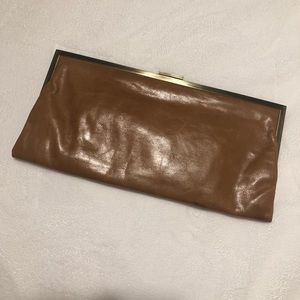 HOBO Leather Double Frame Clutch